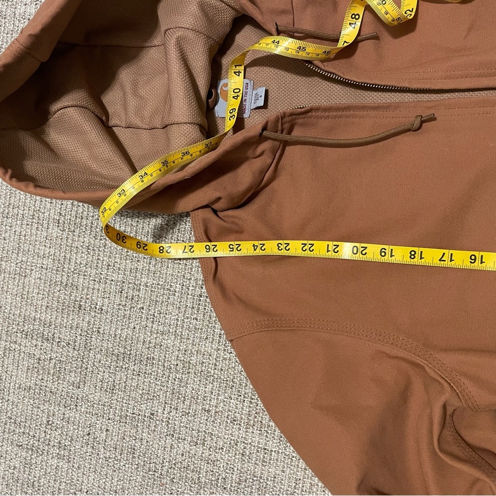 Carhartt Tan Hooded Work Jacket - Picture 2 of 6